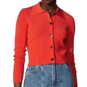 Sandro Cropped Cardigan Button Up